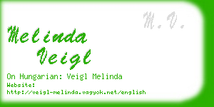 melinda veigl business card